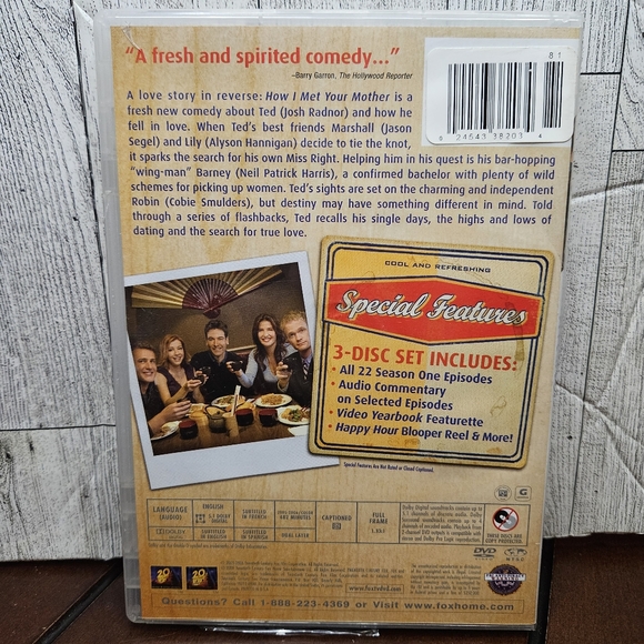 How I Met Your Mother Season 1 DVD 3-Disc Set The Complete First Season - Picture 4 of 6